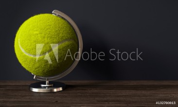 Bild på 3d Tennisball als Globus
